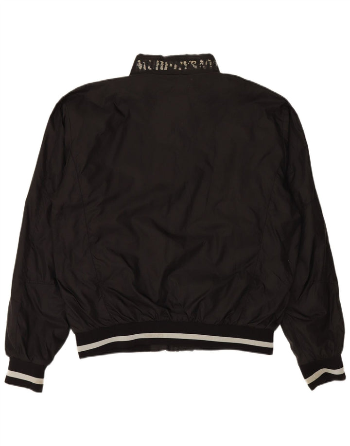 MURPHY & NYE Mens Graphic Bomber Jacket UK 44 2XL Black
