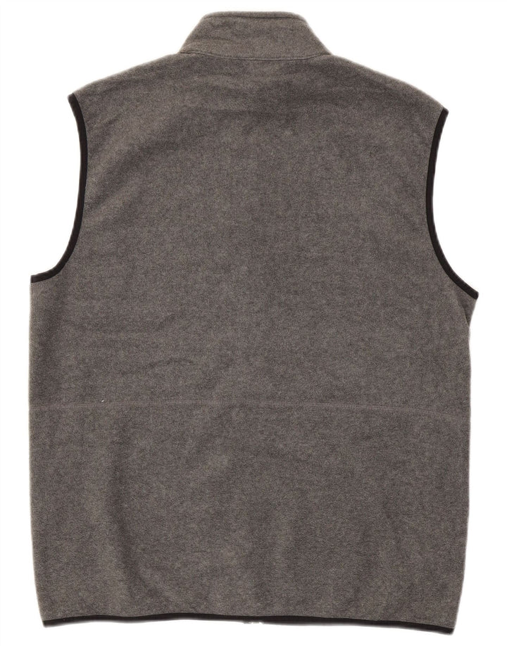 Męska kamizelka polarowa IZOD UK 38, średni szary poliester