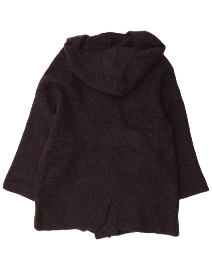 Damski sweter oversize z kapturem Zara UK 14, średni granatowy