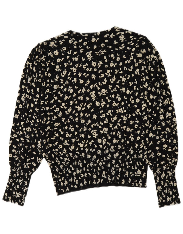 Sweter damski Marks & Spencer z okrągłym dekoltem, UK 12, średni czarny