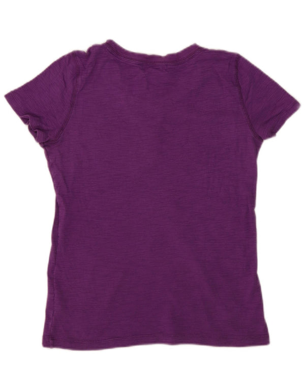 Chaps Womens T-Shirt Top UK 10 Small Purple Flecked Cotton
