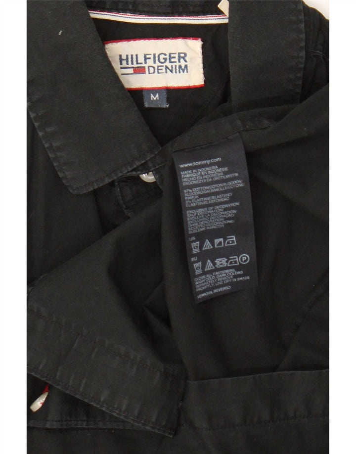 Męska koszula slim fit Tommy Hilfiger w kolorze średniej czarnej bawełny, klasyczna