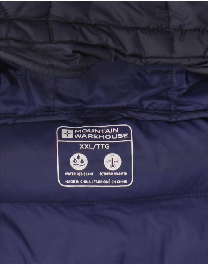 Męska ocieplana kurtka z kapturem Mountain Warehouse UK 44 2XL Granatowy poliamid
