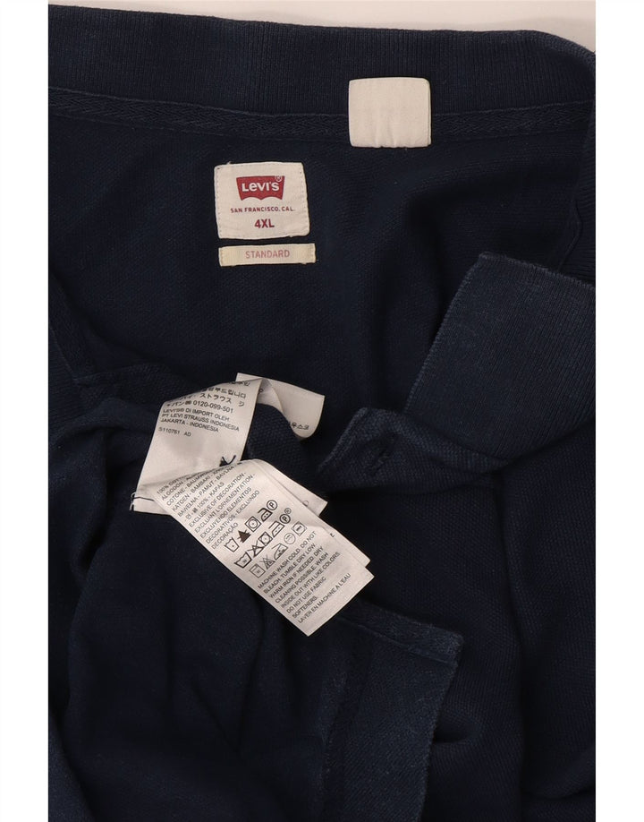 Męska standardowa koszulka polo Levi's 4XL, granatowa, bawełniana