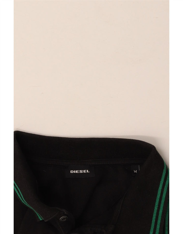 Męska koszulka polo DIESEL, średnia czarna