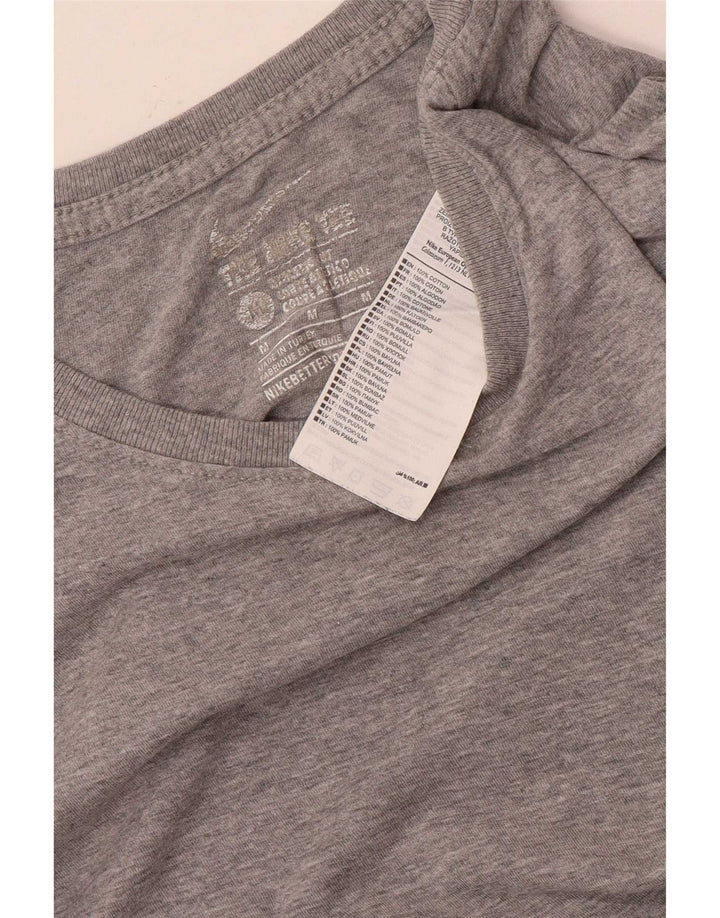 Męski T-shirt Nike o kroju sportowym, średnioszary, bawełniany