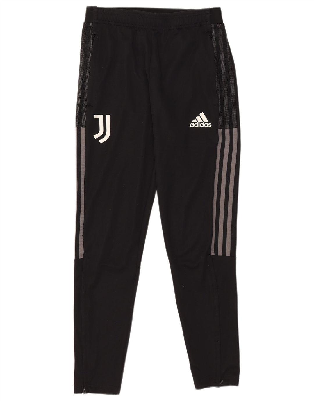 Męskie spodnie dresowe Adidas Juventus, małe, czarne, poliestrowe