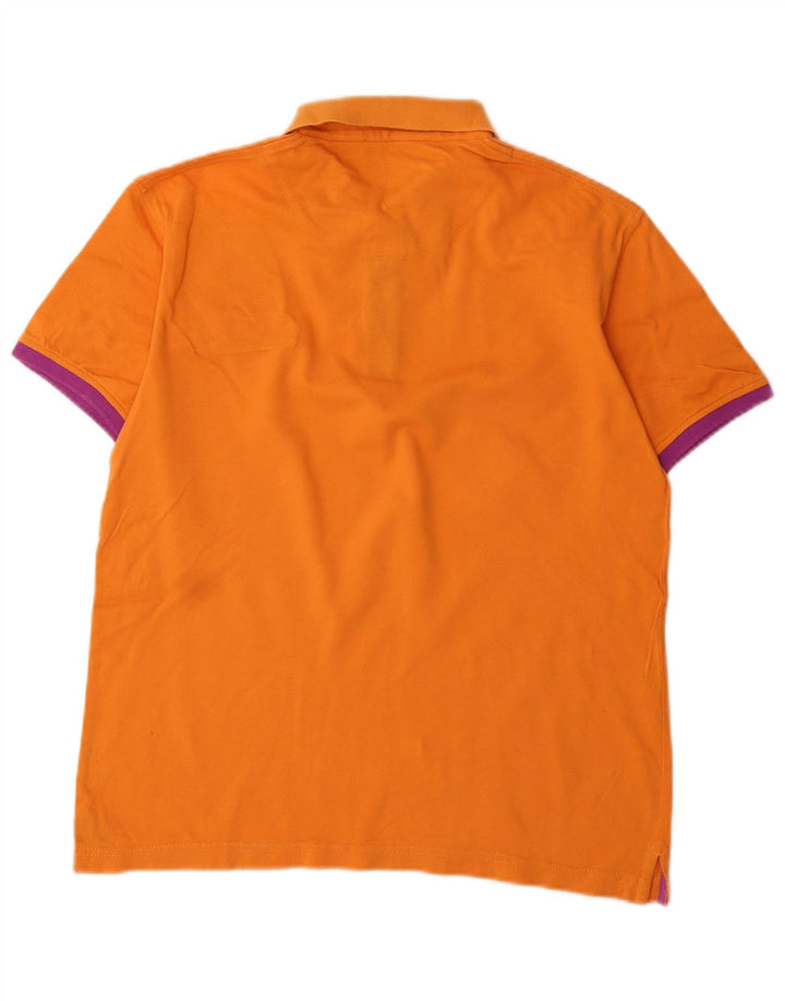 Męska koszulka polo Trussardi Jeans, średnio pomarańczowa