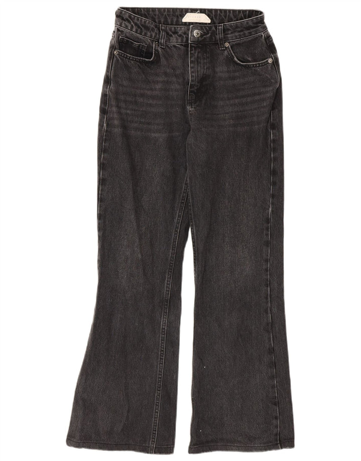 Damskie jeansy rozkloszowane Topshop W26 L30 Szara bawełna