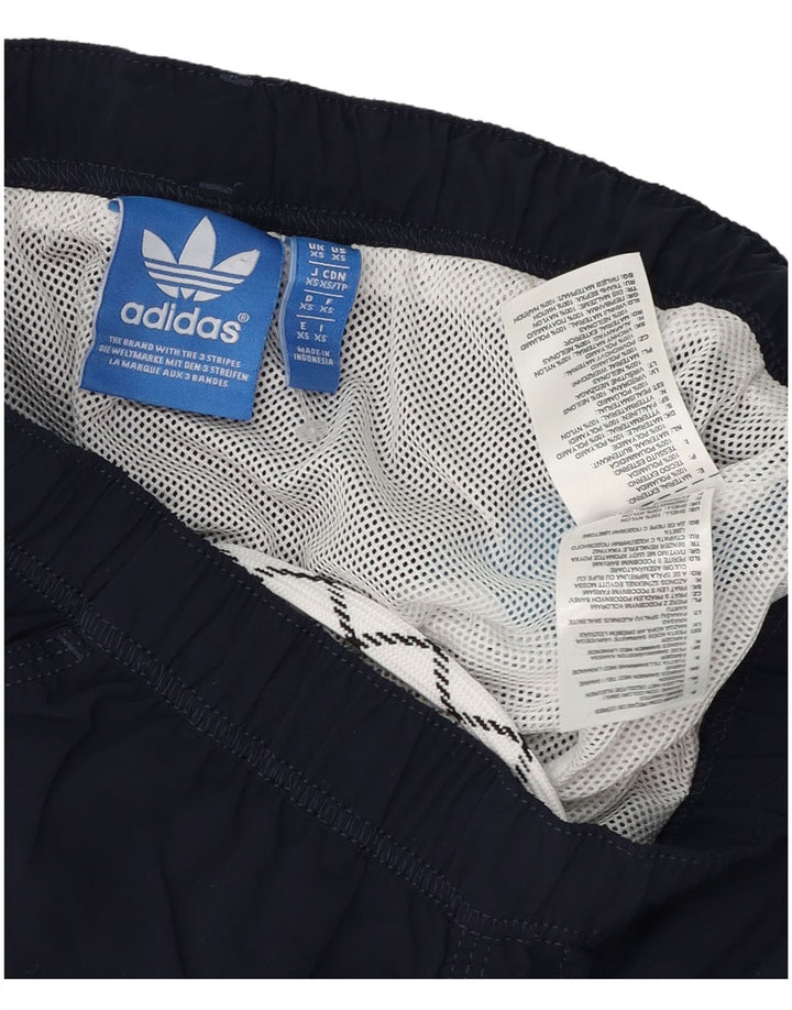 ADIDAS Mens Swimming Shorts XS  Navy Blue Colourblock Polyester