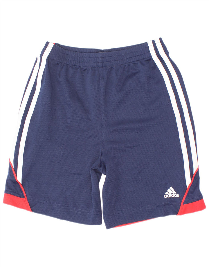 Chłopięce spodenki sportowe Adidas 5-6 lat Granatowy poliester z blokami kolorów
