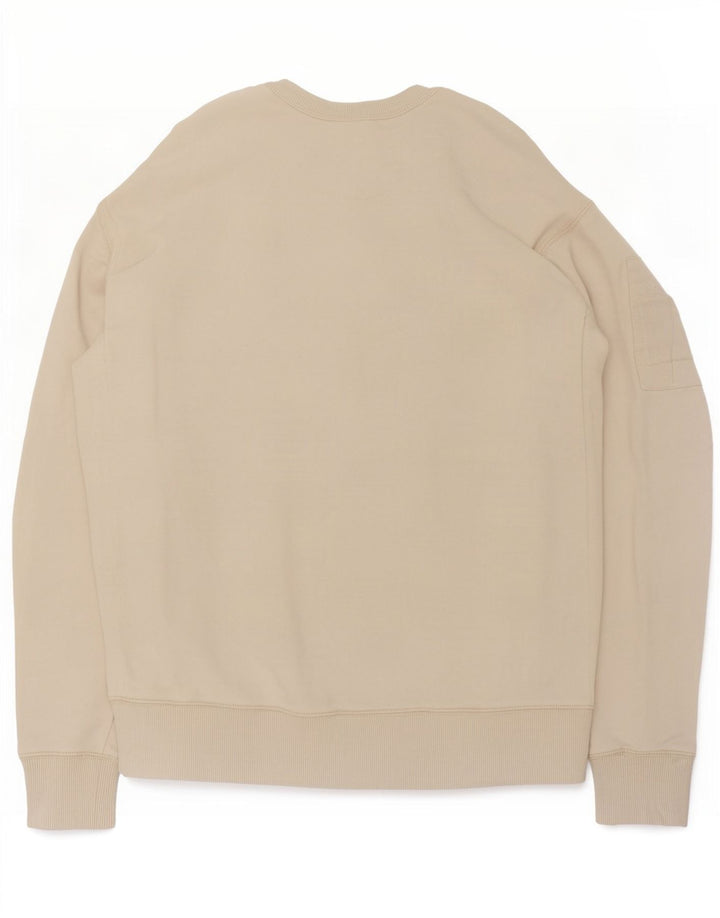 Bluza męska Calvin Klein Jeans, mała, beżowa, bawełniana