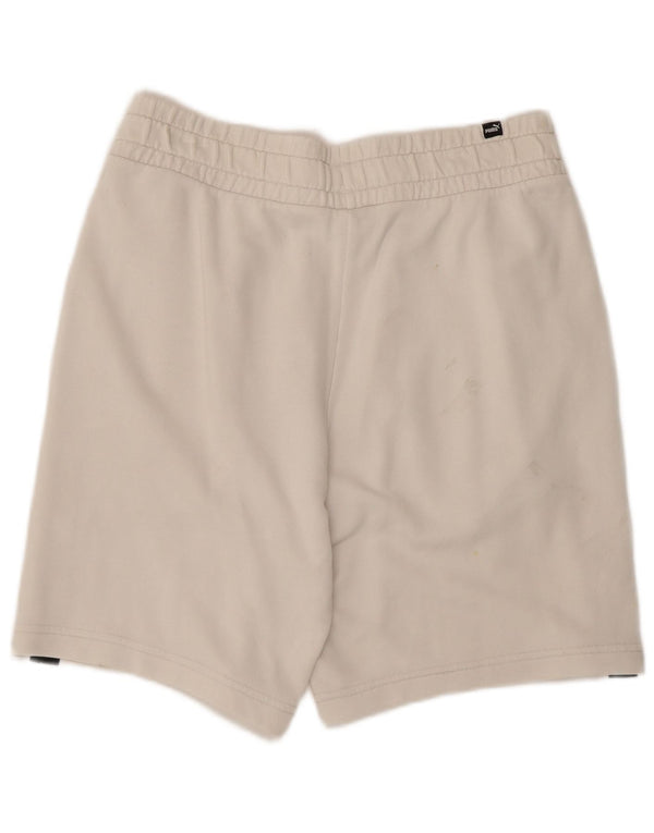 Puma Mens Graphic Sport Shorts Large  White Cotton