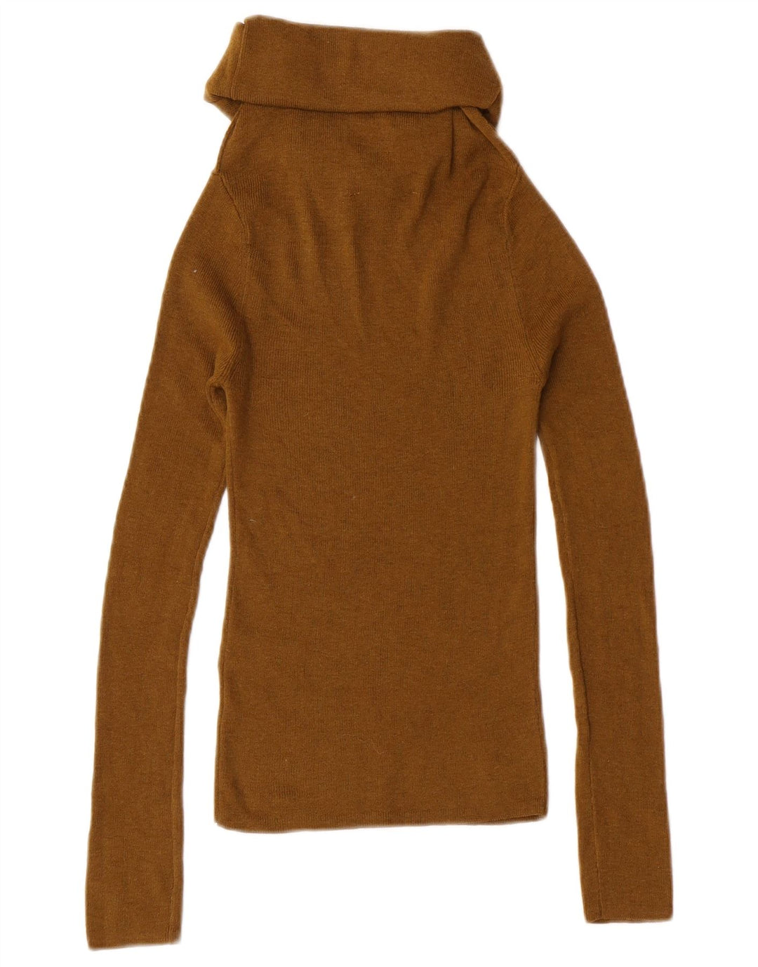 Damski sweter z golfem Zara, UK 4 XS, khaki, poliester