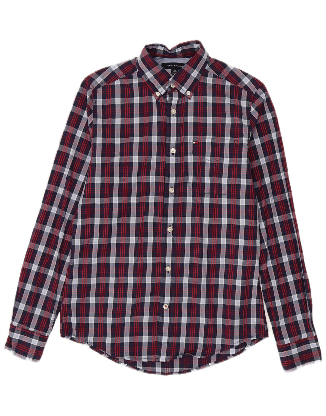 Koszula męska Tommy Hilfiger XS w granatową kratkę