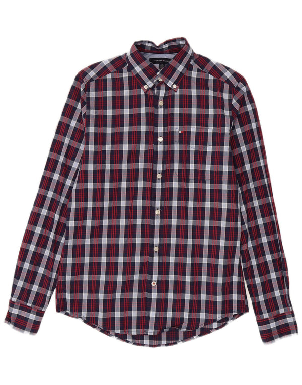 Koszula męska Tommy Hilfiger XS w granatową kratkę