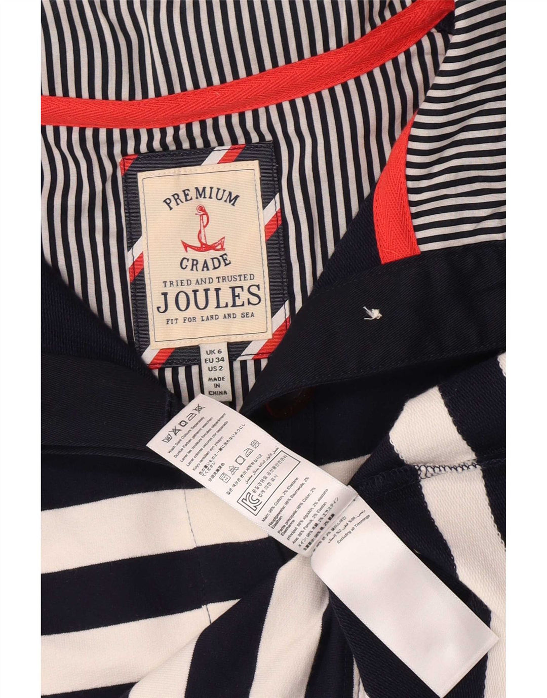 Damski sweter oversize Joules UK 6 XS granatowy
