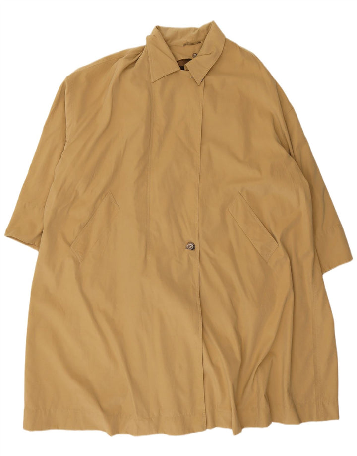 Max Mara Damski weekendowy płaszcz oversize UK 12 Średni beż poliamidowy