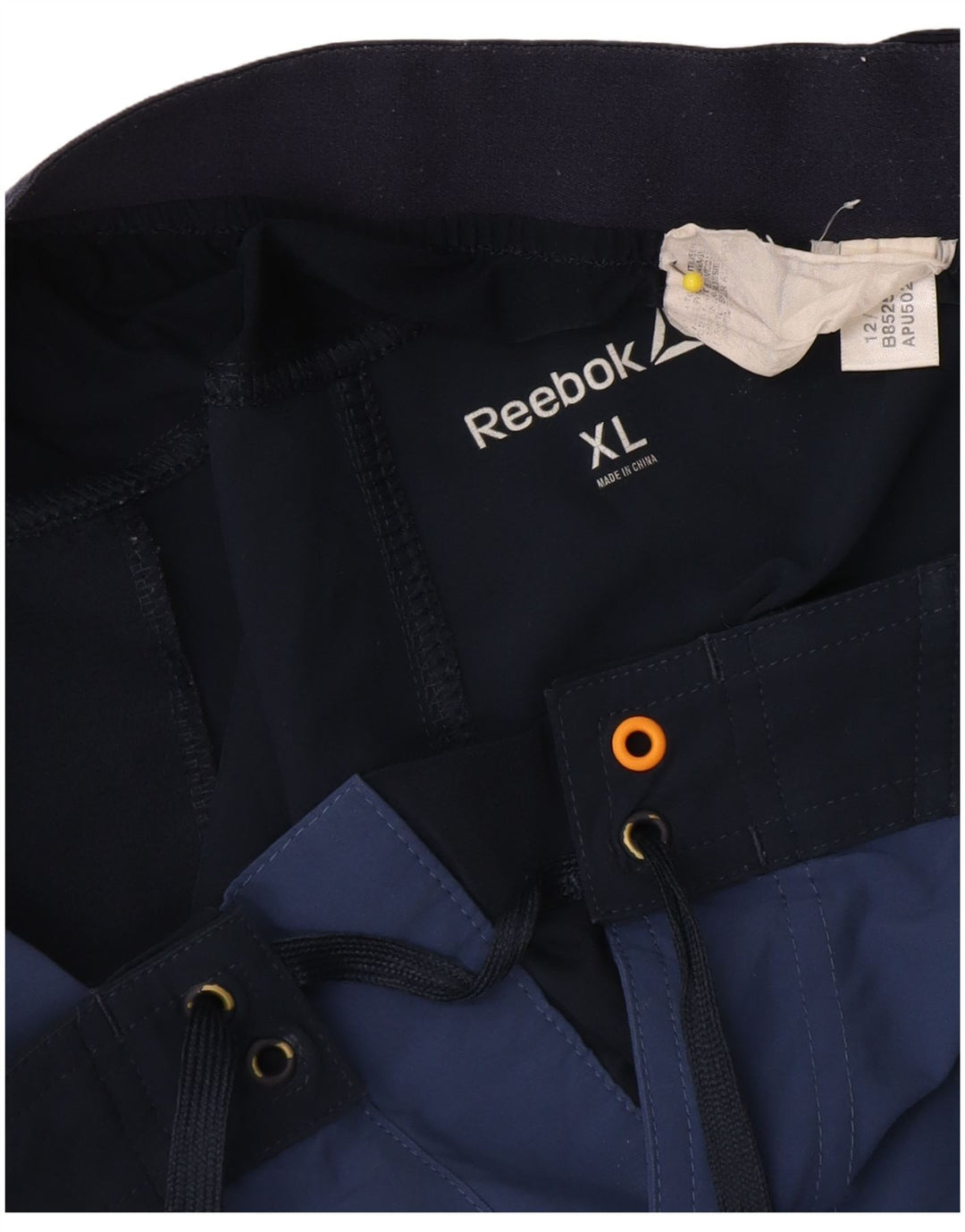 Męskie spodenki kąpielowe Reebok XL, granatowe, z poliestru w blokach kolorów