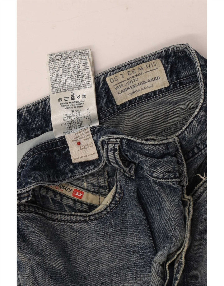 Męskie jeansy Diesel Larkee Straight W32 L30 Niebieskie bawełniane