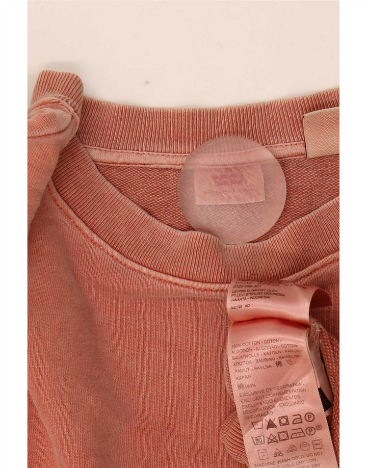 Damski sweter oversize Levi's UK 14, średni czerwony, bawełniany