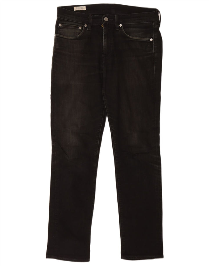 Męskie jeansy slim fit Levi's W31 L29 Czarna bawełna