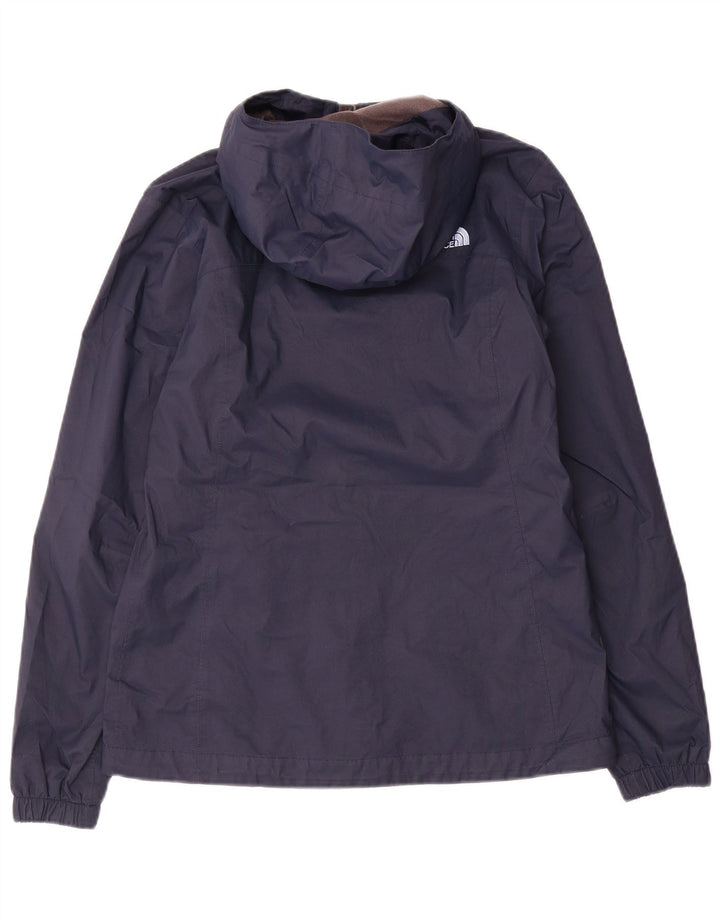 Damska kurtka przeciwdeszczowa z kapturem The North Face UK 10, mała, granatowa, z poliestru