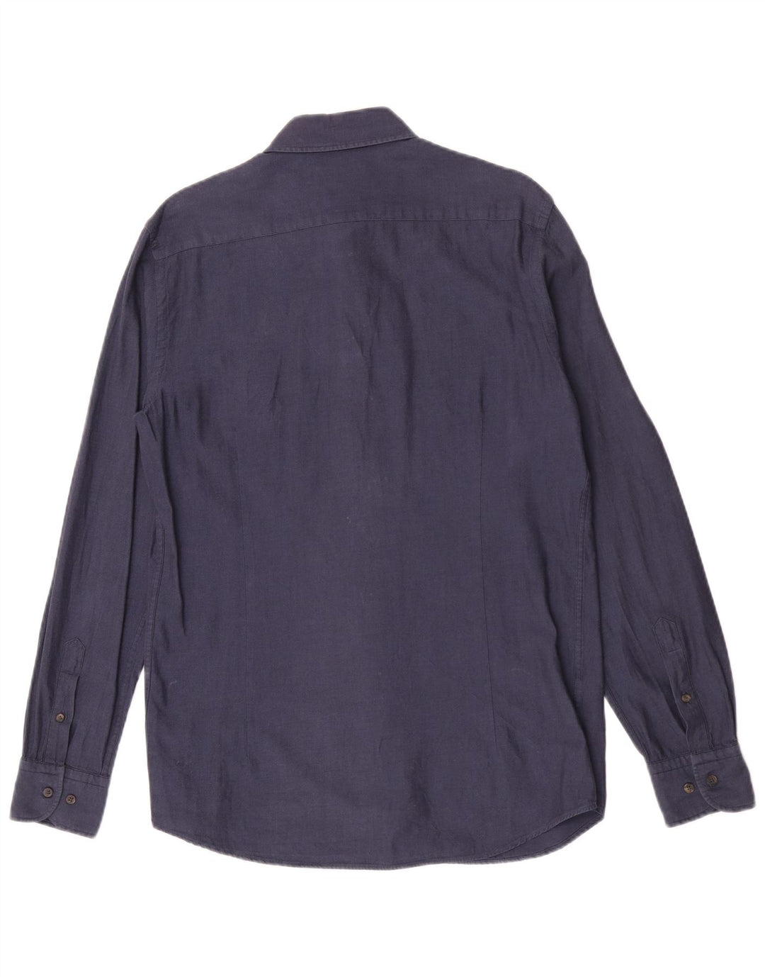 Koszula męska Massimo Dutti, średnia, granatowa, bawełniana