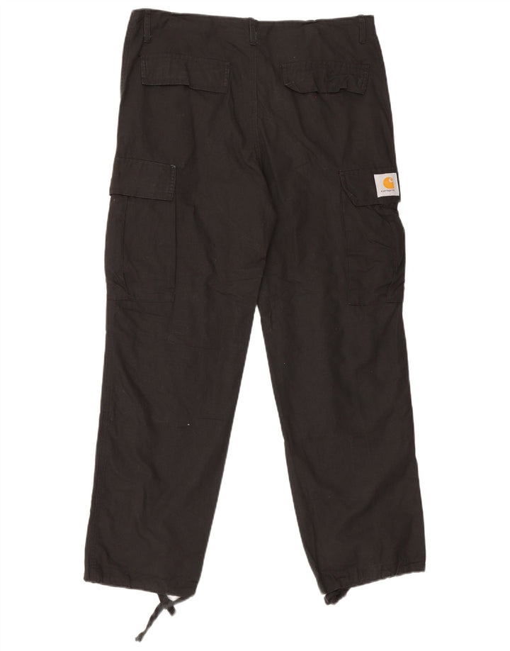 Męskie proste spodnie cargo Carhartt, średnie W32 L29, czarne, bawełniane