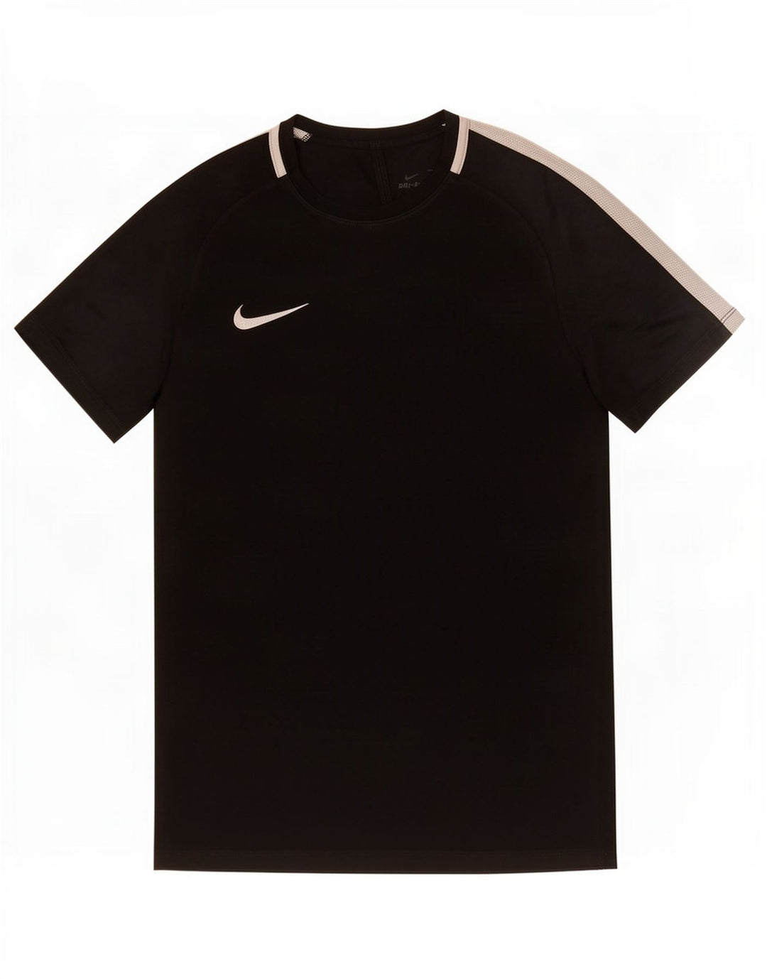 Męski T-shirt Nike Dri Fit Top, średni czarny poliester z blokami kolorów