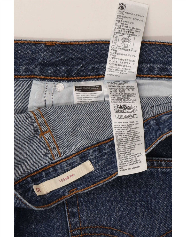 Damskie luźne dżinsy Levi's Baggy W30 L31 Niebieska bawełna