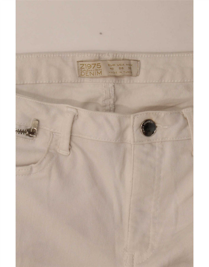 Damskie jeansy Skinny Zara EU 40 Medium W30 L28 Białe