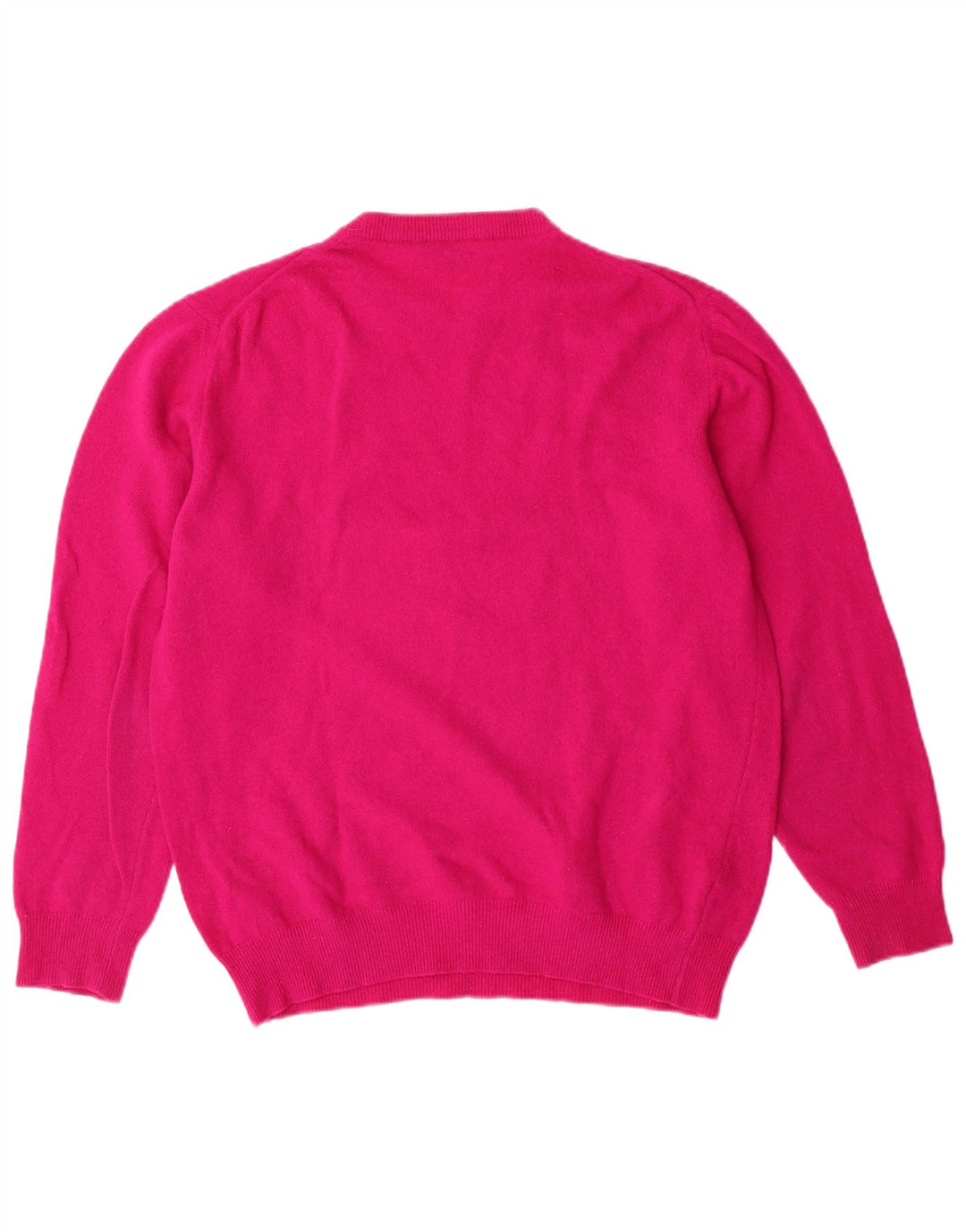 Sweter damski SASHA z okrągłym dekoltem UK 14, duży, różowy, wełniany