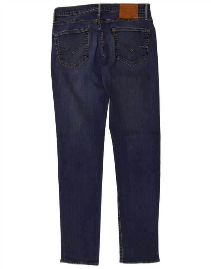 Męskie jeansy Levi's 511 Slim W34 L36 Granatowa bawełna