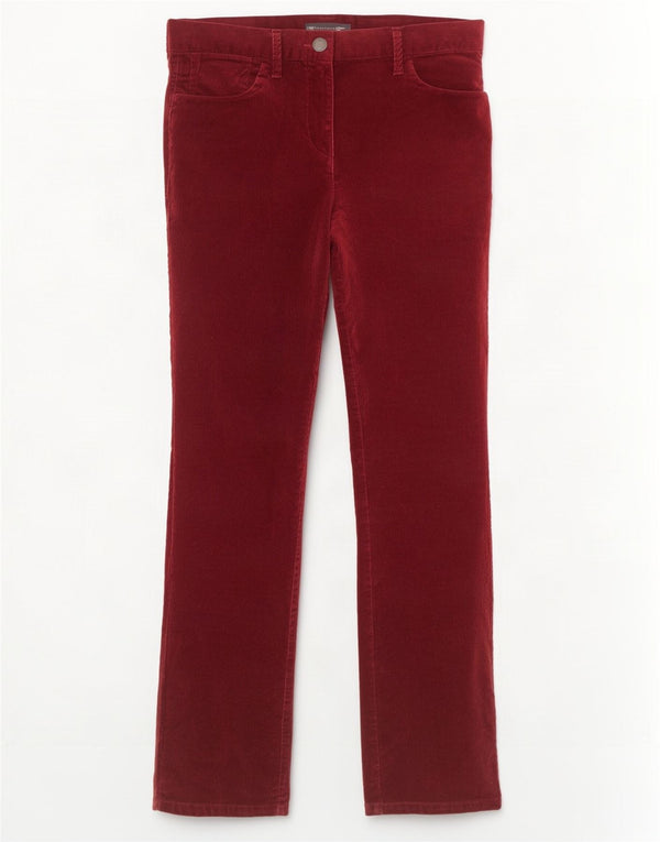 Spodnie sztruksowe Marks & Spencer Damskie UK 10 Small W32 L30 Burgundowe