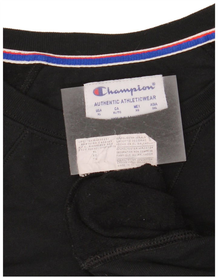 Damska bluza typu oversize CHAMPION z grafiką UK 18 XL, czarna