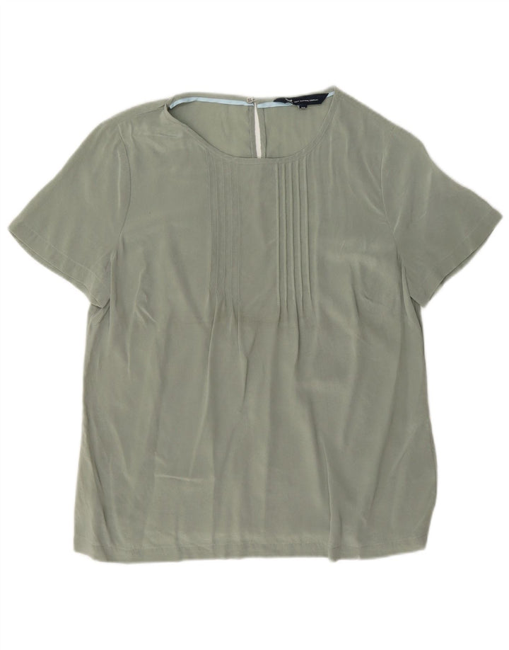 Bluzka damska Crew Clothing Top UK 12 Średni zielony jedwab