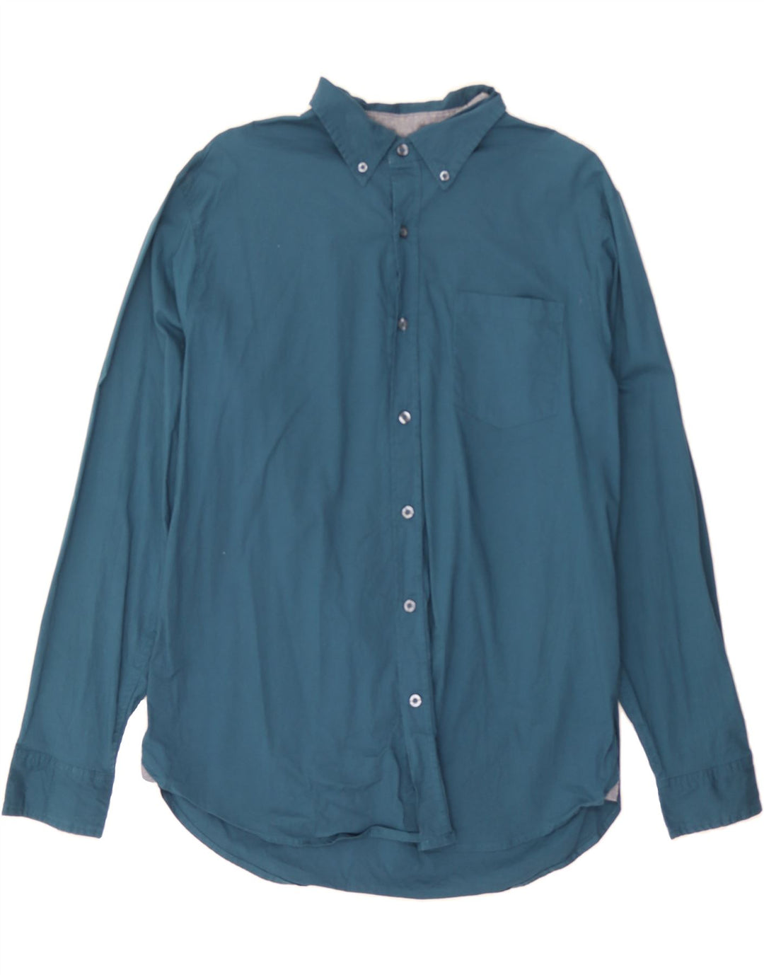 LEE Mens Stretch Regular Fit Shirt Large Blue Cotton Vintage Lee and Second-Hand Lee from Messina Hembry 