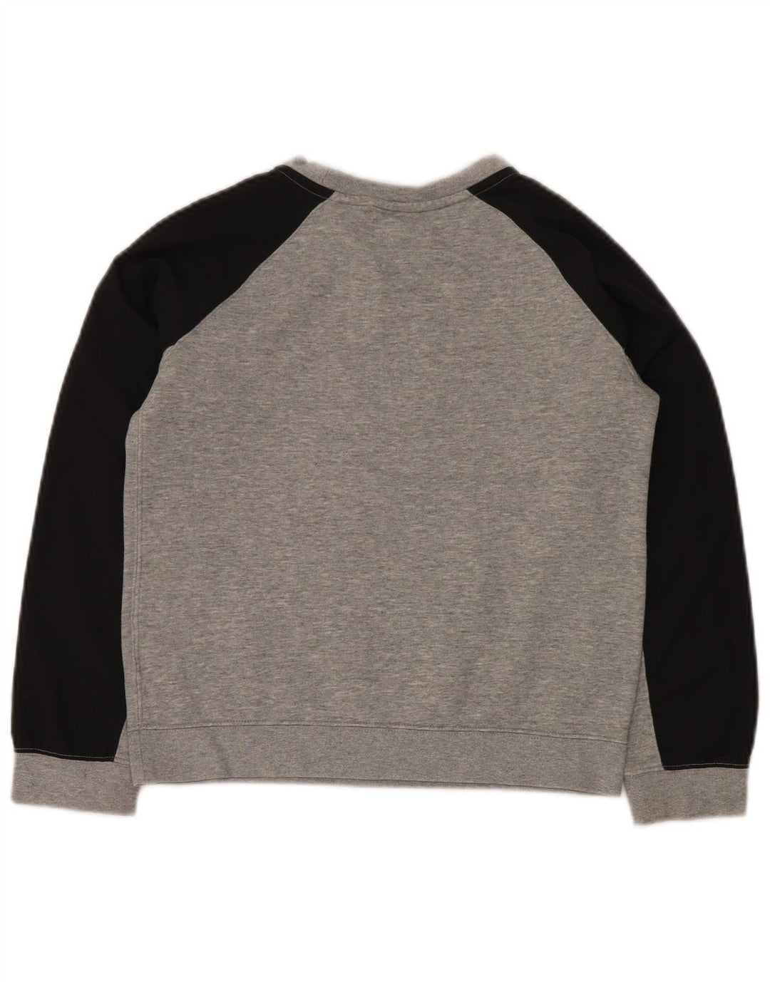 Chłopięcy sweter z grafiką NIKE, 10-11 lat, średnioszary, z blokami kolorów