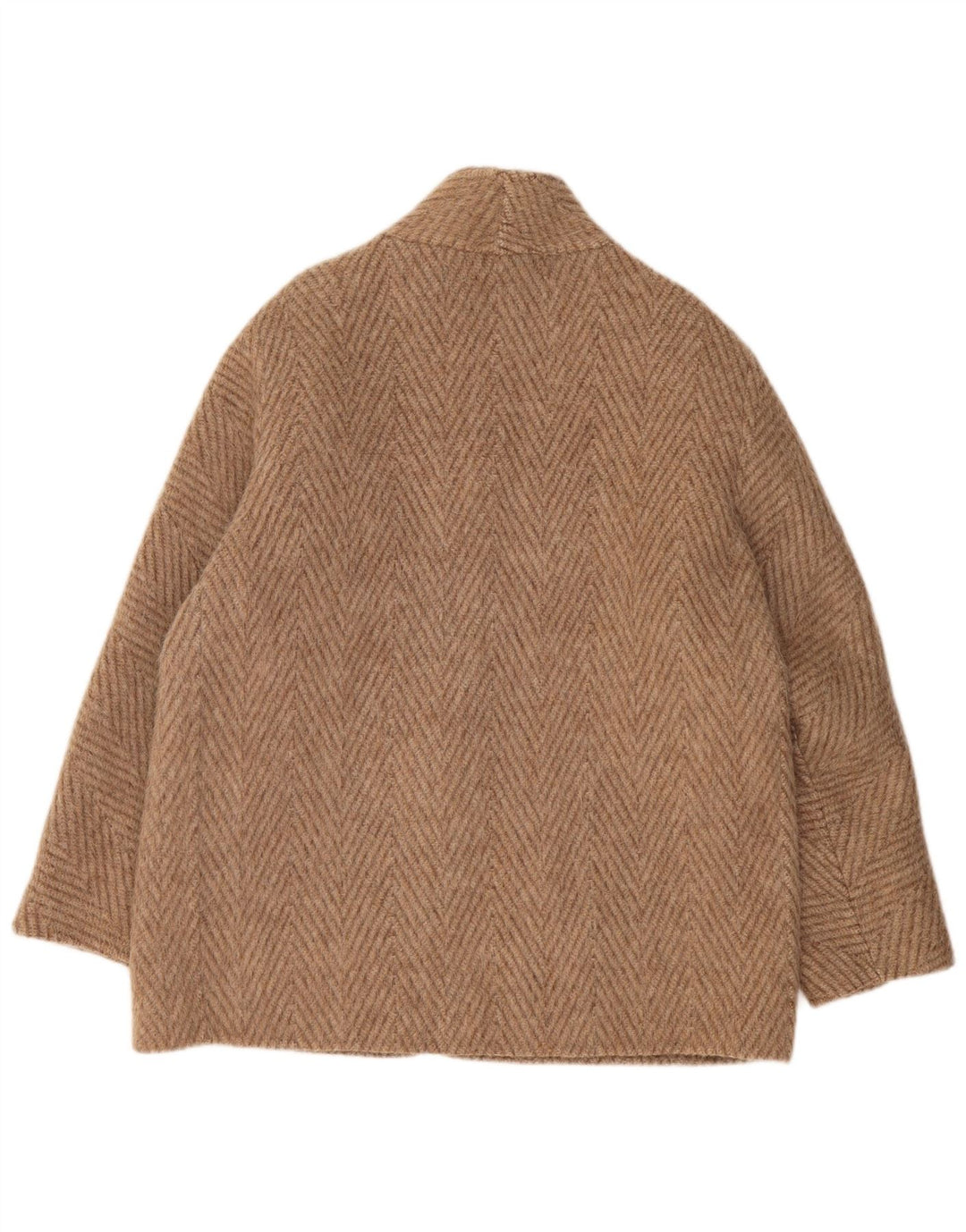 Płaszcz damski VINTAGE UK 18 XL Beżowy Chevron