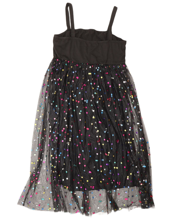 Sukienka damska Shein Curve bez rękawów Empire UK 20 2XL czarna nakrapiana