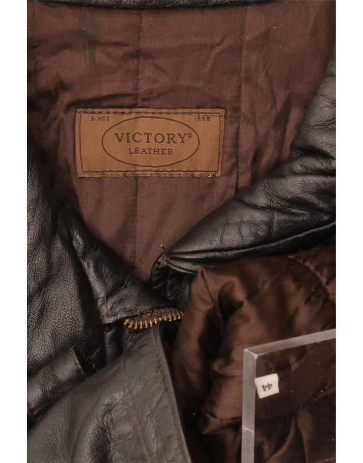 Damska kurtka skórzana Victory IT 44, średnia czarna skóra