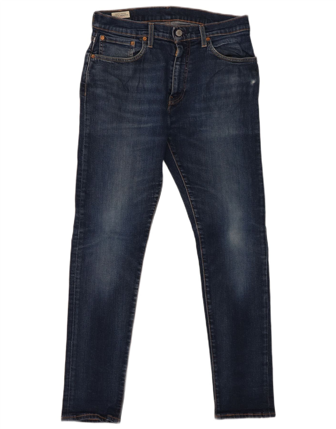 LEVI'S Mens 512 Slim Jeans W31 L32 Navy Blue Cotton