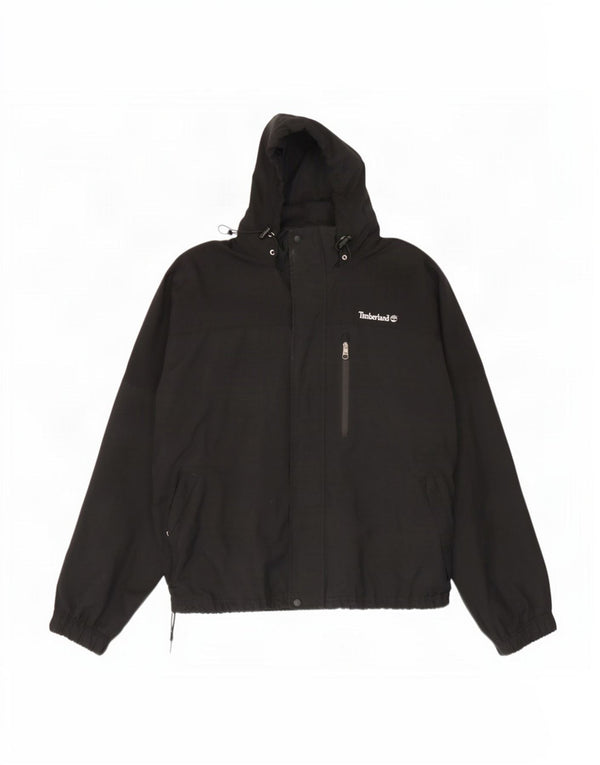 Męska kurtka przeciwdeszczowa z kapturem Timberland UK 42 XL, czarny nylon