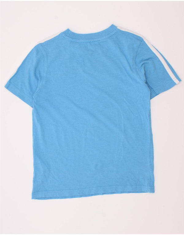 Adidas Chłopięcy T-shirt Top 7-8 Lat Niebieski Bawełniany