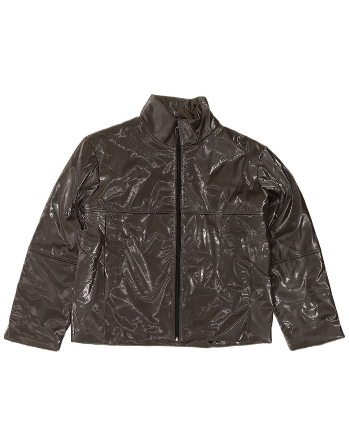 Damska kurtka bomber oversize Crazy World UK 14, średni czarny poliester