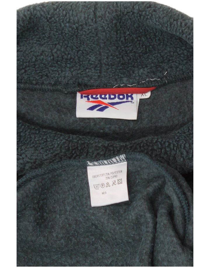 Męski sweter polarowy Reebok XL, zielony, poliestrowy