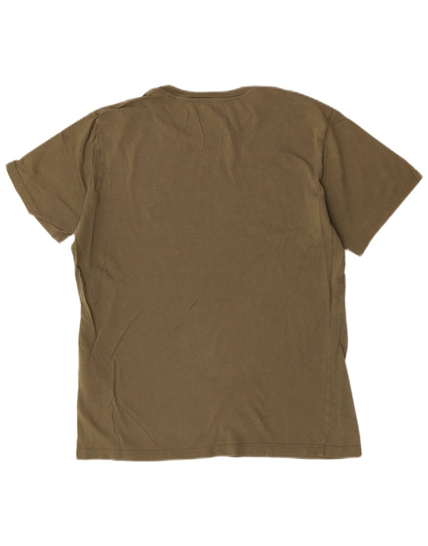 Męski T-shirt z grafiką Levi's, średniej wielkości bawełna khaki