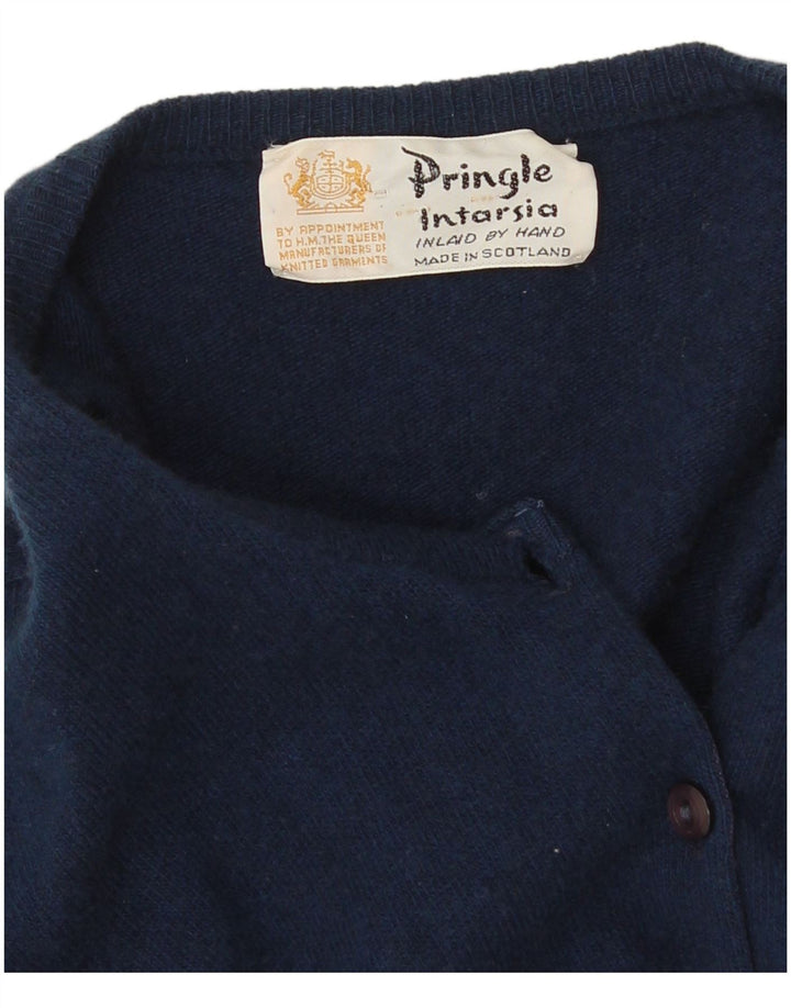 Sweter damski Pringle UK 14 Średni granatowy Argyle/Diament