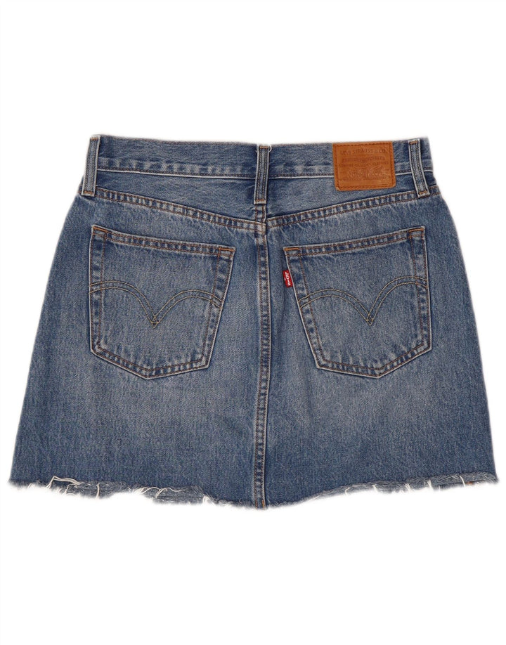 Damska mini spódniczka dżinsowa Levi's W27 Mała niebieska bawełna